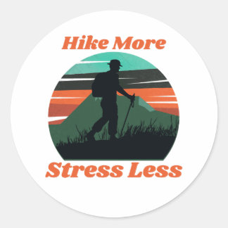 Meer wandelen, minder stress en Sticker
