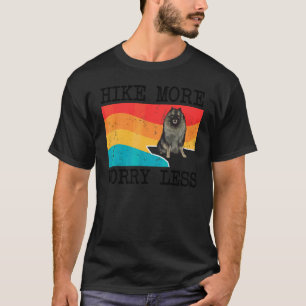 Meer wandelen minder zorgen Keeshond Grafisch Wand T-shirt