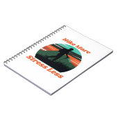 Meer wandelen, stress minder spiraal Notitieboek (Linkerzijde)