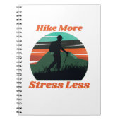 Meer wandelen, stress minder spiraal Notitieboek (Voorkant)