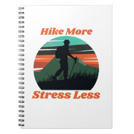 Meer wandelen, stress minder spiraal Notitieboek