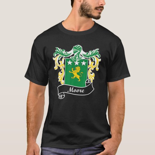 Meer wapenschild Achternaam Familienaam Crest T-shirt (Voorkant)