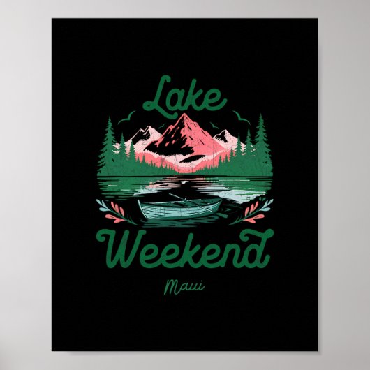 Meer weekend vakantie trip Maui Hawaii Poster (Voorkant)