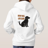 Meer weg, minder schors - hondensilhouet met kwisp hoodie (Achterkant)