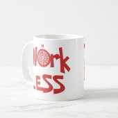 Meer werk minder opslaan koffiemok (Voorkant links)