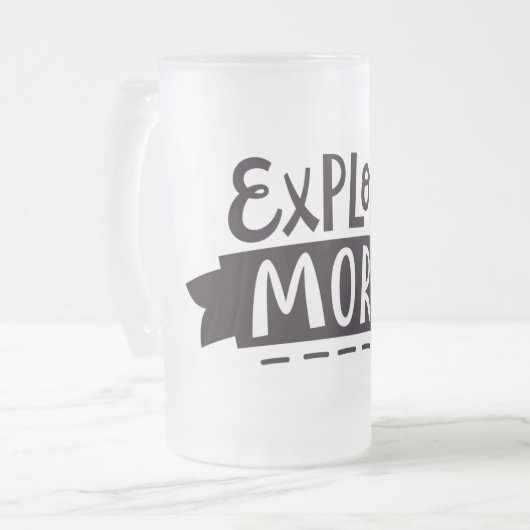 Meer weten matglas bierpul (Voorkant links)