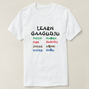 Meer weten over Gaagudju   Maan, vuur, rook, water T-shirt