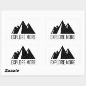 Meer weten rechthoekige sticker (Vel)