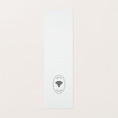 Meer wifi-loze stress visitekaartje (Buitenkant ongevouwen)