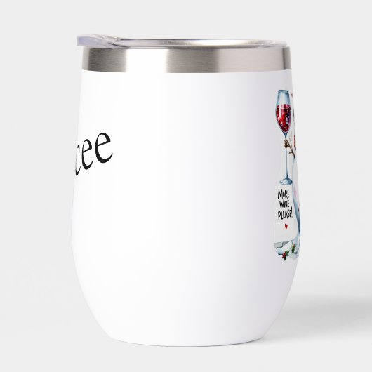 Meer wijn alsjeblieft Snowman Drink Wine (Rechts)