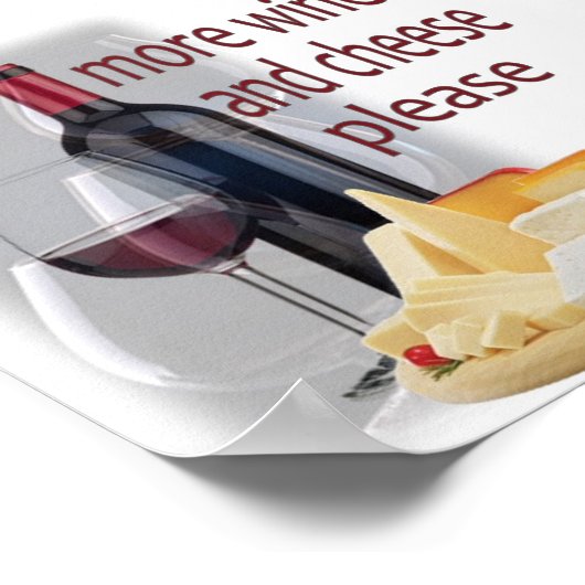 Meer Wijn en Kaas Poster (Hoek)