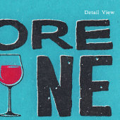 Meer Wijn Trendy Quote Retro Wall Art Poster