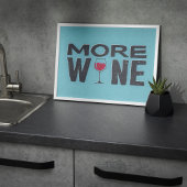 Meer Wijn Trendy Quote Retro Wall Art Poster