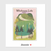meer windermere Reisposter Sticker (Vel)