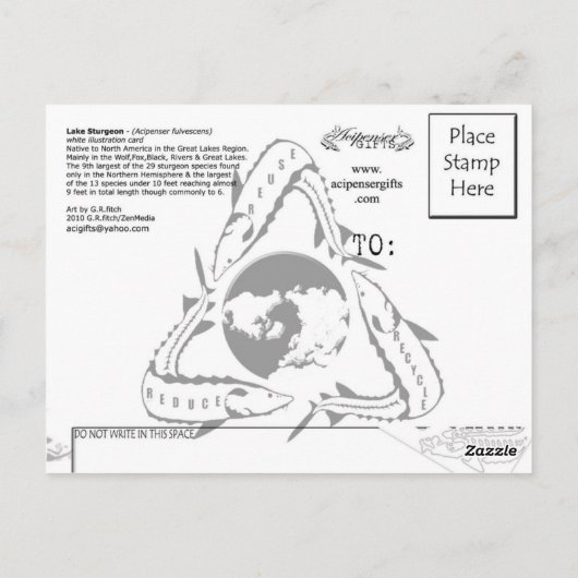 Meer-wit-Briefkaart Briefkaart (Achterkant)