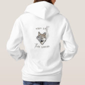 Meer Wolf dan een Woman Hoodie (Achterkant)