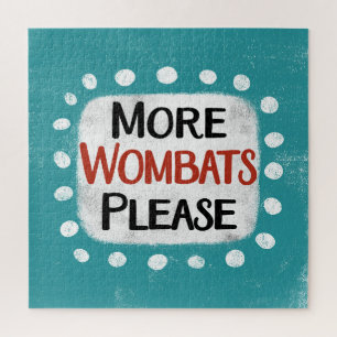 Meer Wombats Please Jigsaw Puzzle Legpuzzel