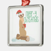 Meer-y Kerstmis Metalen Ornament (Links)