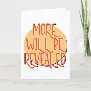 Meer zal worden onthuld Recovery Slogan Jubileum Kaart