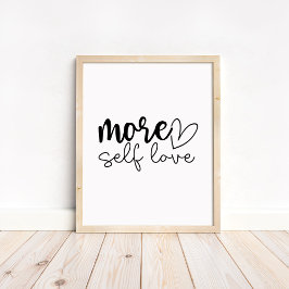 Meer Zelfliefde - Boho Minimalistische Motivatie Poster