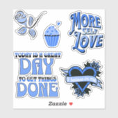 Meer zelfliefhebbende sticker verpakking (Vel)