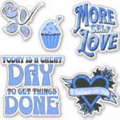 Meer zelfliefhebbende sticker verpakking (Voorkant)