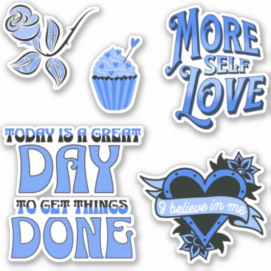 Meer zelfliefhebbende sticker verpakking (Voorkant)