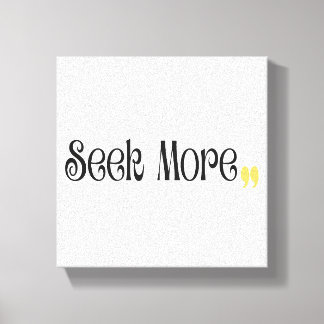 Meer Zoeken – Minimalistische Motiverende Typograf Canvas Afdruk