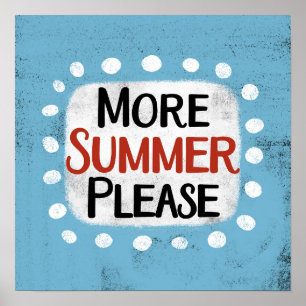 Meer Zomer alsjeblieft Poster Wall Art