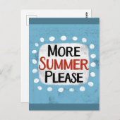 Meer zomer alstublieft Briefkaart (Voorkant / Achterkant)