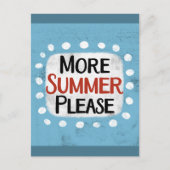 Meer zomer alstublieft Briefkaart (Voorkant)