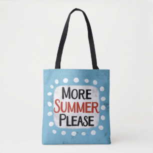 Meer zomer alstublieft Canvas tas