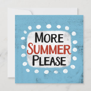 Meer zomer alstublieft Wenskaart Kaart