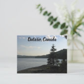 Meer - zomer - reizen - Ontario - canada Briefkaart (Staand voorkant)