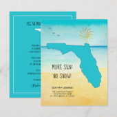 Meer zon! Geen sneeuw! Nieuw adres in Florida Aankondiging (Voorkant / Achterkant)