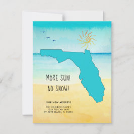 Meer zon! Geen sneeuw! Nieuw adres in Florida Aankondiging