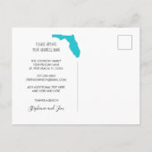 Meer zon! Geen sneeuw! Verhuisd naar Florida Aankondigingskaart (Achterkant)