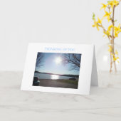 Meer & Zonnige Blauwe Hemel Kaart (Gele Bloem)