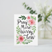 Meer zorgen baren Minder Briefkaart (Staand voorkant)