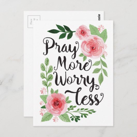 Meer zorgen baren Minder Briefkaart (Voorkant / Achterkant)