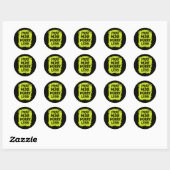 Meer zorgen baren Minder Ronde Sticker (Vel)