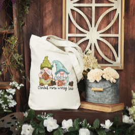 Meer zorgen bij haken Minder Canvas tas met stutma