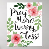 Meer zorgen, minder kunst afdrukken poster (Voorkant)