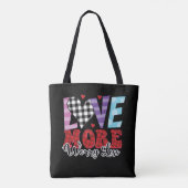 Meer zorgen, Valentijnsdag Tote Bag (Achterkant)