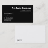 Meer zwart visitekaartje (Voorkant / Achterkant)