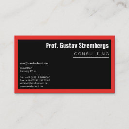 Meer zwart visitekaartje