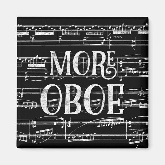 Meer zwart-witmuziek magneet (Voorkant)