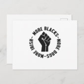Meer zwarten meer honden meer Iers Briefkaart (Voorkant / Achterkant)