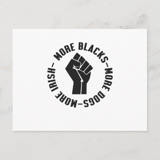 Meer zwarten meer honden meer Iers Briefkaart (Voorkant)