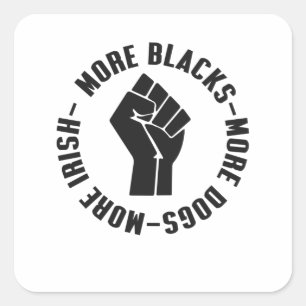 Meer zwarten meer honden meer Iers Vierkante Sticker